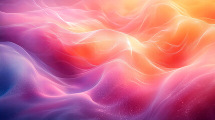 Fototapeta premium Colorful abstract wave patterns in soft pastel hues creating a serene atmosphere