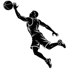 Naklejka premium Basketball (58)_traced