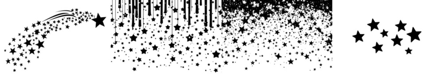 Obraz premium Stars floating against a white backdrop