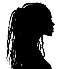 African American woman profile