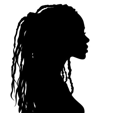 African American woman profile