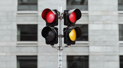 Urban traffic light signaling at a pedestrian crossing