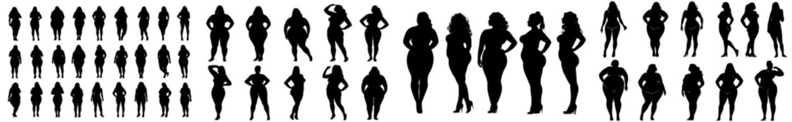 Vector, an isolated silhouette of standing and sitting individuals, including a man and a girl