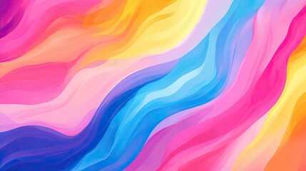 Obraz premium Abstract, colorful background with vibrant colors, fluid shapes, and brush strokes, creating an energetic atmosphere