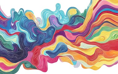 Fototapeta premium Abstract, colorful background with vibrant colors, fluid shapes, and brush strokes, creating an energetic atmosphere