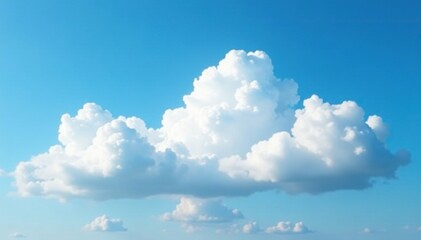 Clouds in shades of white and grey against blue sky, cloud formations, fluffy clouds, white clouds