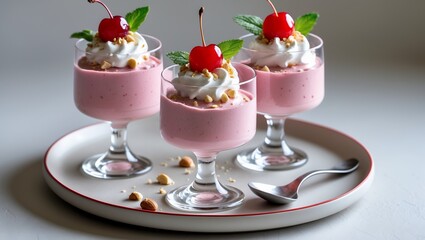 ice cream with fruits