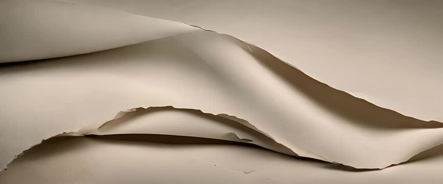 Worn paper texture with visible creases hyperrealistic photo Video 4K