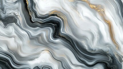 Modern Minimalist Abstract Design with Smooth Gray and White Curves