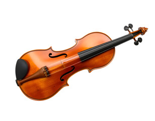 Obraz premium Realistic violin isolated on transparent background