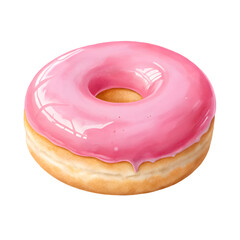 donut with pink topping