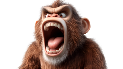 Angry Monkey 3D Render 
