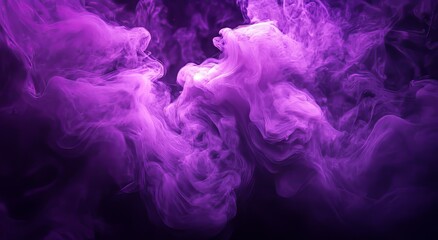 purple nebula, smoke, cinematic, epic, purple and black color scheme