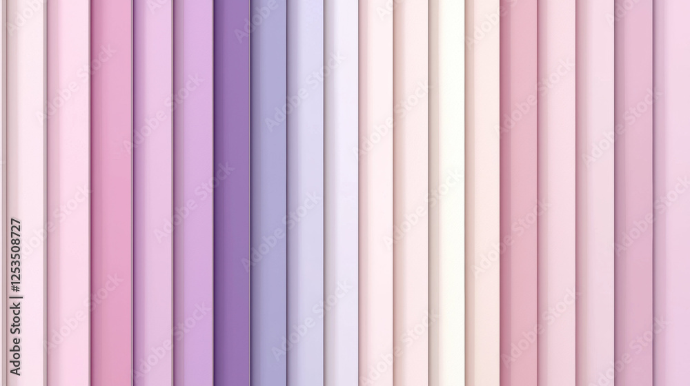 Poster soft pastel vertical stripes in shades of lavender, pink, and cream create soothing and harmonious g