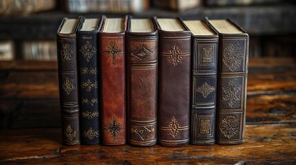 An ancient book with leather covers and pages aged with time, symbolizing wisdom, history, and the passage of knowledge across generations, ideal for educational, historical, or literary projects.