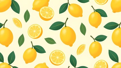 Lemon Theme Background Pattern