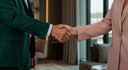 Business People Handshake Deal Agreement Meeting