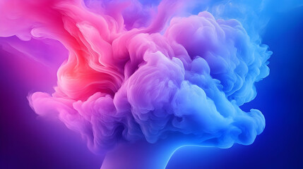 Abstract Clouds with vivid color and gradient backgrounds for modern digital art, wallpapers, or backgrounds