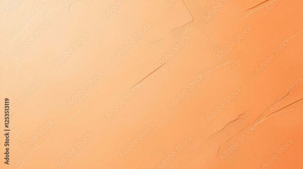 Poster Soft orange textured background with subtle cracks and gradients, creating warm and inviting atmosphere. Perfect for design projects, presentations, or creative backdrops