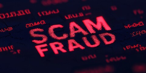Fototapeta premium Understanding cyber fraud and scams preventive measures for businesses in the digital age