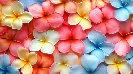 plumeria flowers in the spa