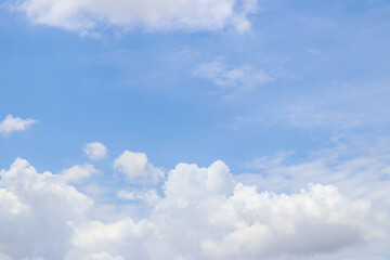 Natural blue sky with cloud  and texture background