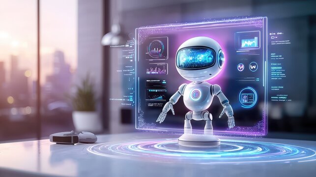 Futuristic influencer targeting, a sleek and modern AI dashboard identifying top creators, glowing softly, representing intelligent and efficient marketing.