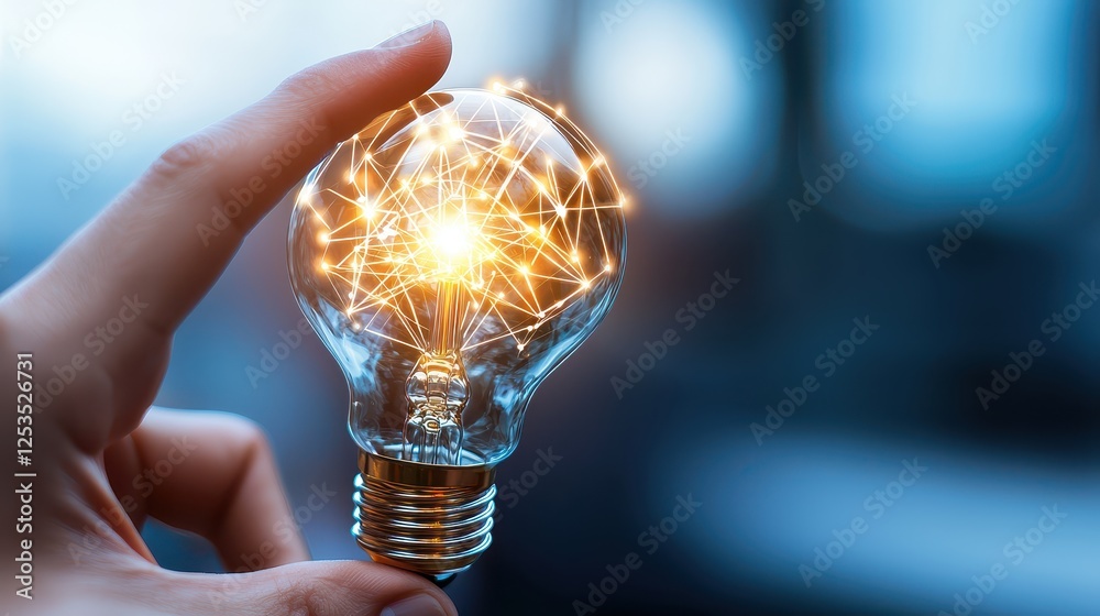 Poster power-efficient computing, glowing digital circuits emitting warmth and optimism, creating an aura o