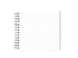 Lined Paper Spiral Notebook with Open Pages