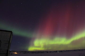 Aurora over the Qu'Appelle Valley at Fairy Hill, Saskatchewan.