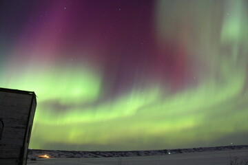 Aurora over the Qu'Appelle Valley at Fairy Hill, Saskatchewan.