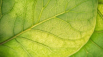 Fototapeta premium Magnificent Leaf Macro Photography: Unveiling Nature's Intricate Design