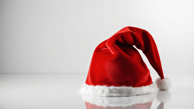 Santa Hat Against White Background