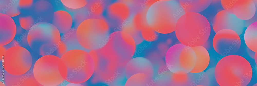 Fototapete Circular gradient pattern in soft hues for seamless background design