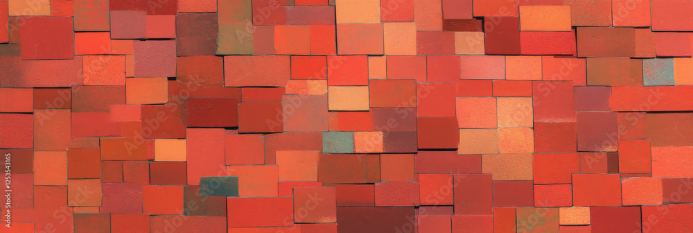 Poster seamless pattern of small rectangles in a brick-like arrangement for creative backgrounds