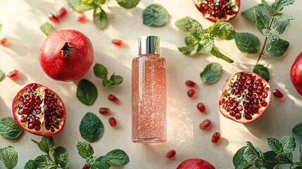 refreshing pomegranate and mint skin care essential for natural beauty