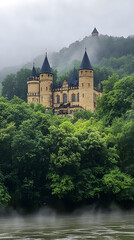 Obraz premium The ancient castle in the Czech Republic 