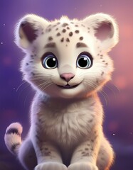 Puma Baby, lila Hintergrund