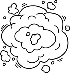 Crayon speech bubble children icon. Round, cloud and star frame for text. Chalk texture dialog speech balloon. Crayon bubble for talk and children comic design. Vector illustration on white background