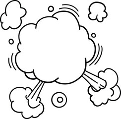Crayon speech bubble children icon. Round, cloud and star frame for text. Chalk texture dialog speech balloon. Crayon bubble for talk and children comic design. Vector illustration on white background