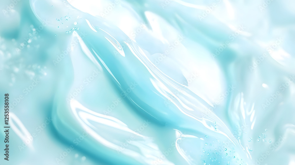 Poster captivating abstract patterns of frozen crystals and icy textures in a serene winter landscape the d