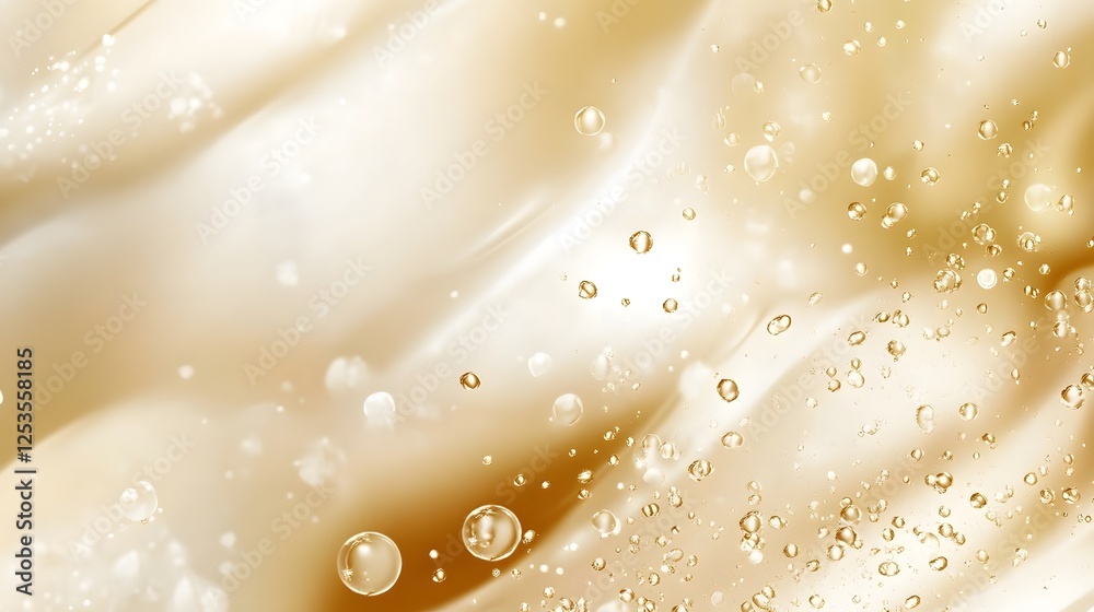Poster Captivating close up view of delicate dew droplets resting on a smooth transparent surface creating a mesmerizing display of shimmering reflections and natural elegance