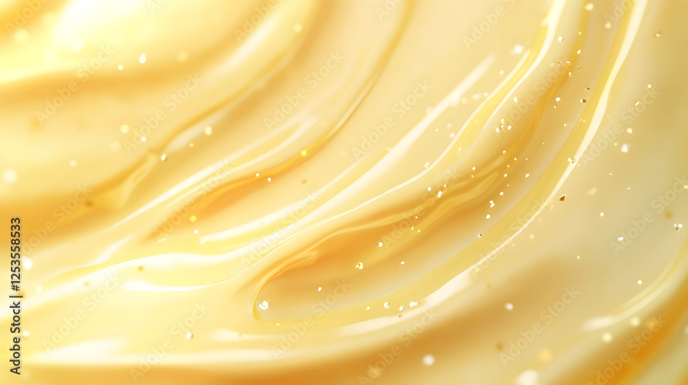 Fototapete Captivating golden swirls and shimmering textures that create an ethereal elegant and luxurious background  The flowing wavy patterns and glistening luminous details evoke a sense of opulence glamour