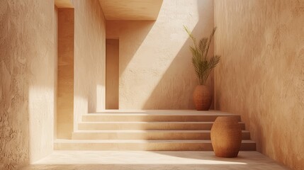 Elegant minimalist home design in warm neutral tones serene structure stunning decoration unique environment