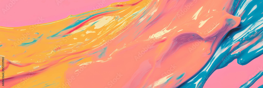 Poster dynamic abstract splashes of color igniting excitement and energy on a vibrant background