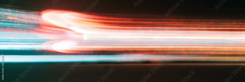 Poster Abstract light trails and particles create a vibrant and dynamic background for excitement