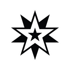 Star Shape Vector – Icon of Star in Simple Flat Design