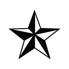 Star Shape Vector – Icon of Star in Simple Flat Design