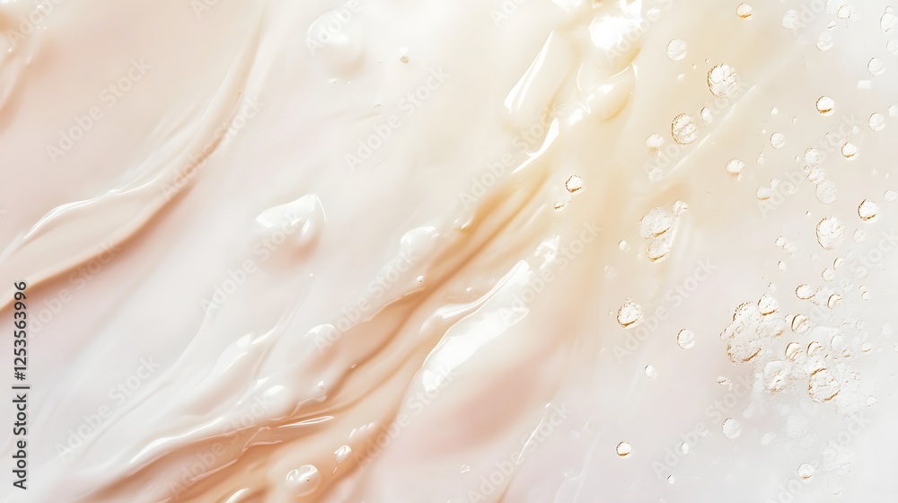 Leinwandbilder closeup of delicate water droplets glistening on a smooth reflective surface creating a sense of tra