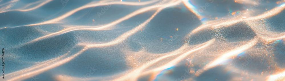 Aufkleber Soft sand texture with light and shadow creating an ethereal background effect
